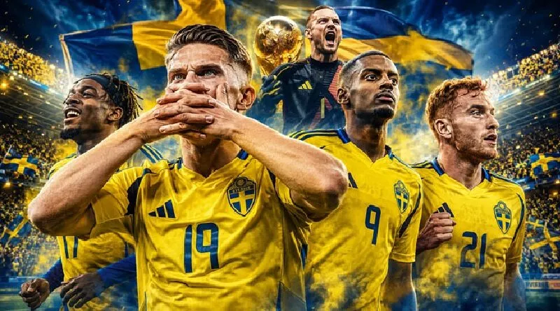 Thụy Điển là “ngôi sao sáng” tại World Cup 2026